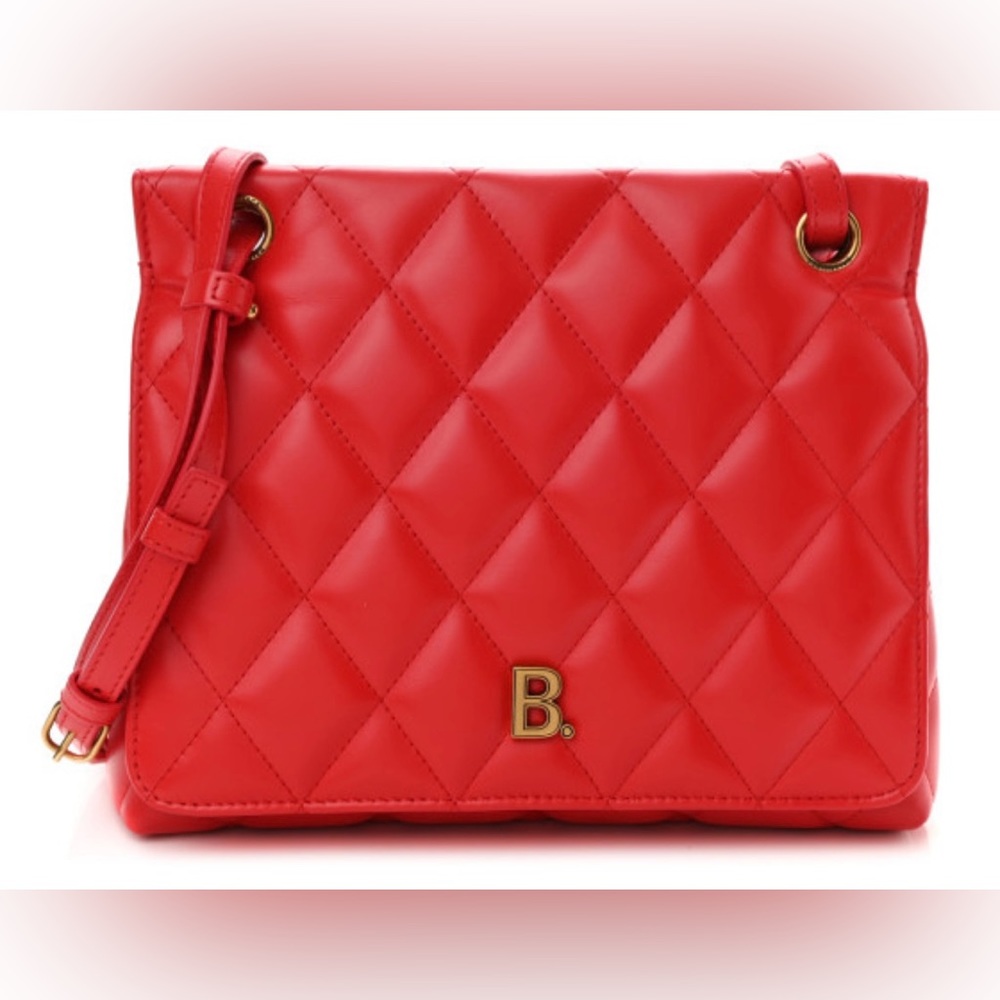 SOLD - BALENCIAGA Red Touch Quilted shoulder bag NWT & Authentic